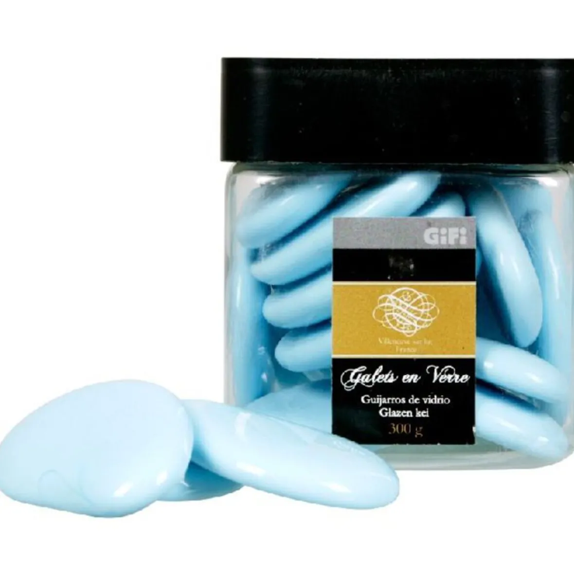 Galet déco opaque bleu clair-Gifi Online