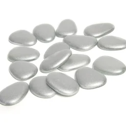 Galets décoratifs argentés-Gifi New