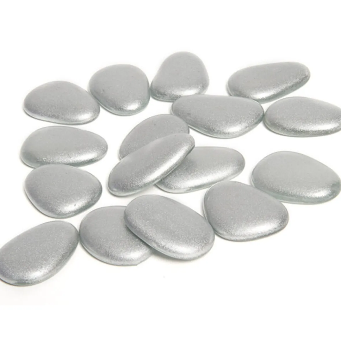 Galets décoratifs argentés-Gifi New