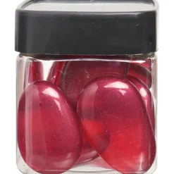 Galets décoratifs roses fuchsia transparents-Gifi