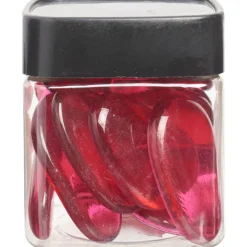 Galets décoratifs rouges transparents-Gifi Discount