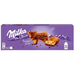 Gateau Milka aux pépites de chocolat au lait forme vache 5x28gr-Gifi