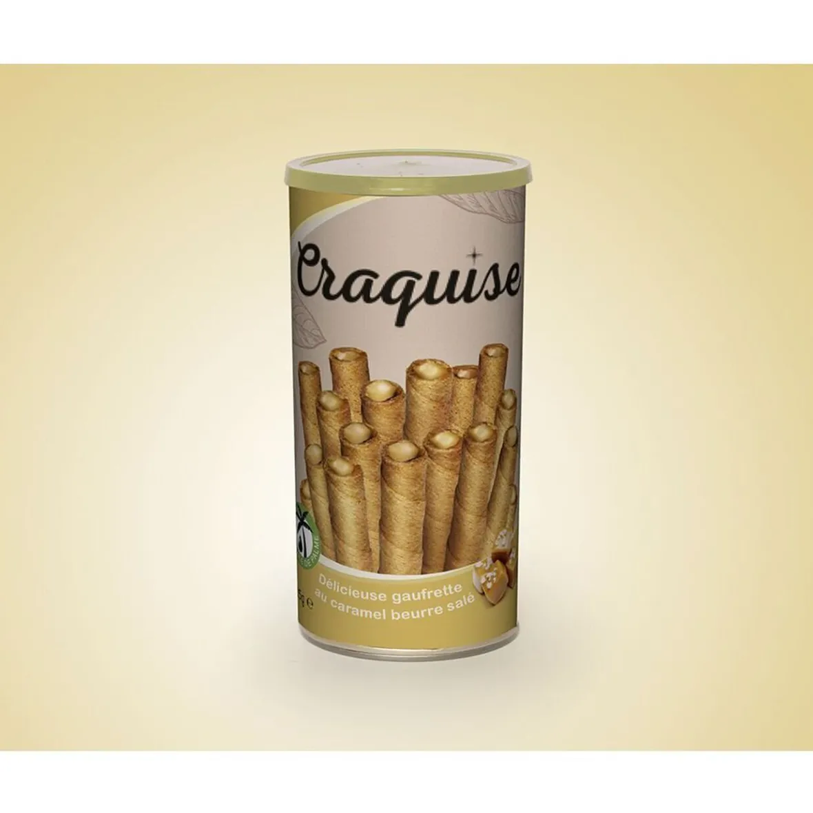 Gaufrette caramel beurre salé Craquise sans huile de palme 135gr-Gifi