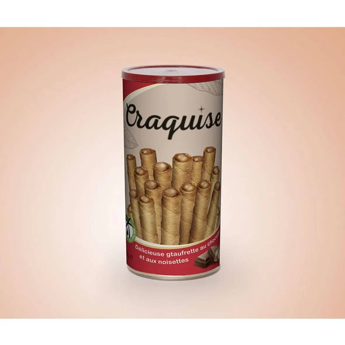 Gaufrette chocolat noisette Craquise sans huile de palme 135gr-Gifi Online