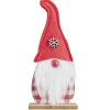 Gnome à poser en bois rouge et blanc L10,5xl4,5xH24cm-Gifi Sale