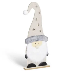 Gnome à poser lumineux avec LED H59,5cm - 2 modèles rouge ou gris-Gifi New