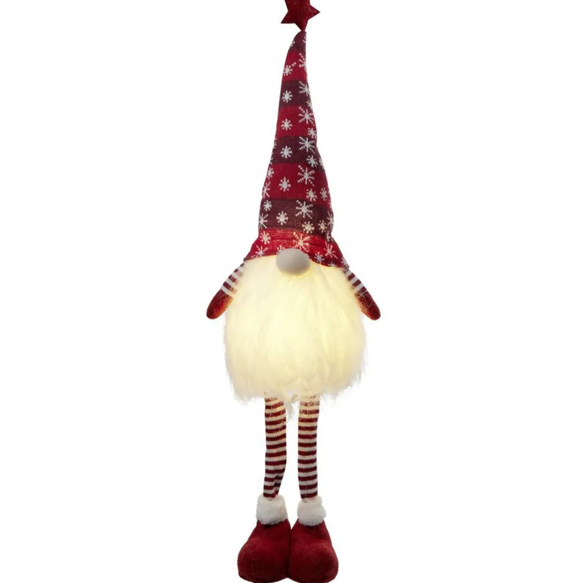 Gnome à poser lumineux grand modèle H34 cm-Gifi Online