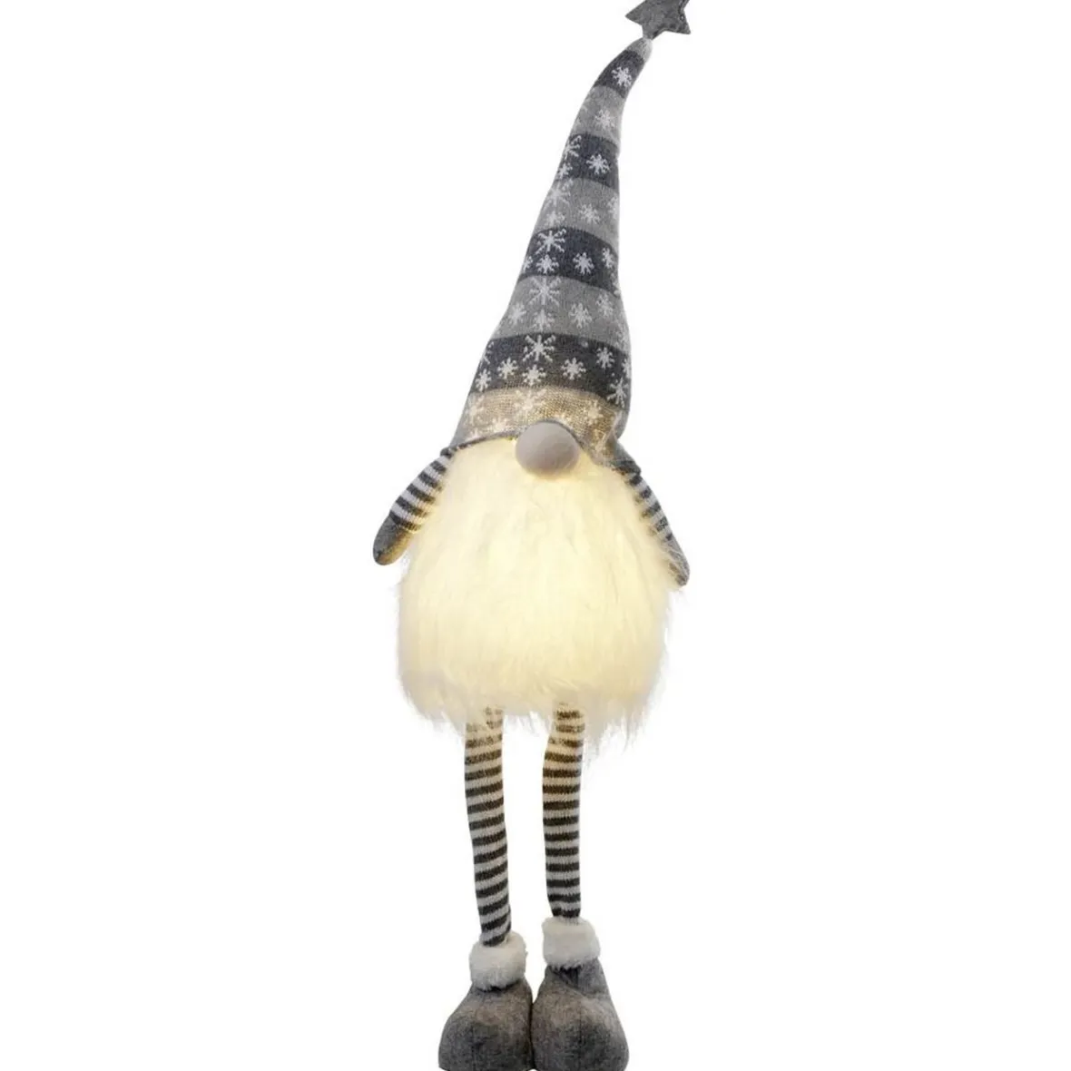 Gnome à poser lumineux grand modèle H34 cm-Gifi Online