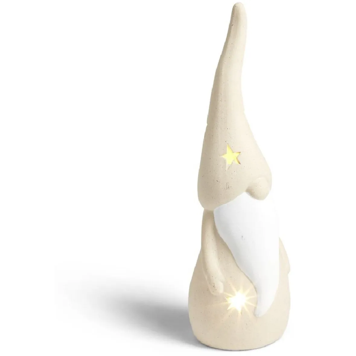 Gnome lumineux à poser beige H22,5cm-Gifi Sale