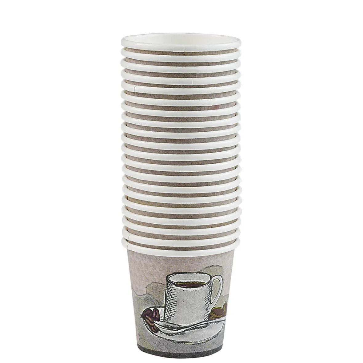 Gobelet à café en carton blanc crème 12 cl x20-Gifi Best