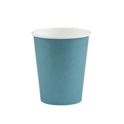 Gobelet bleu canard en carton 25 cl x12-Gifi Discount