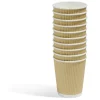 Gobelet cartonné extérieur cannelé beige et blanc 20 cl x10-Gifi Clearance