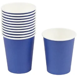 Gobelet en carton bleu 25cl x12-Gifi Online