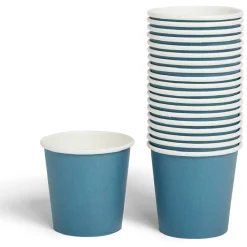 Gobelet en carton 36cl Bleu canard x20-Gifi Outlet