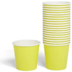 Gobelet en carton 36cl Jaune x20-Gifi Online