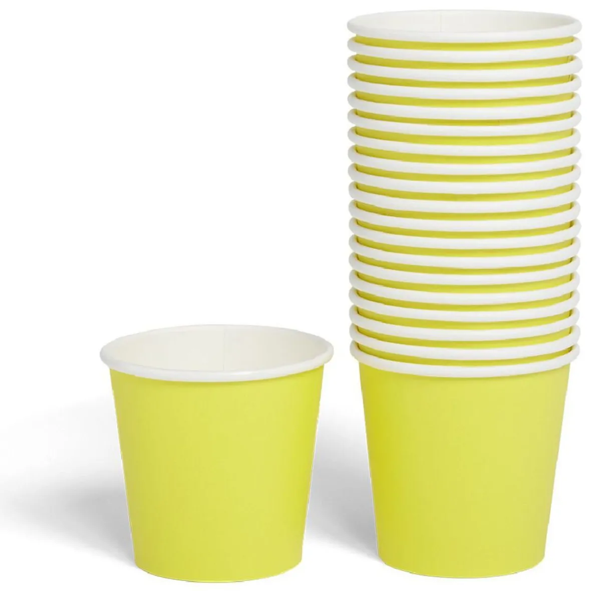 Gobelet en carton 36cl Jaune x20-Gifi Online