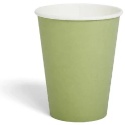 Gobelet en carton 36cl Vert olive x12-Gifi Clearance