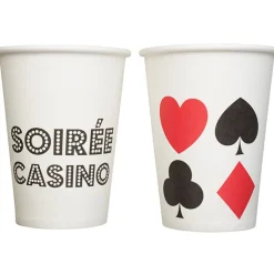 Gobelet en carton design Casino x10-Gifi New
