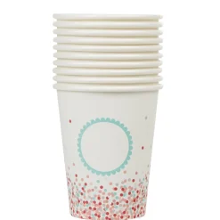 Gobelet en carton design chandeleur pois multicolores-Gifi Sale