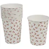Gobelet en carton design cerise x10-Gifi