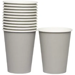 Gobelet en carton gris 36 cl x12-Gifi Best