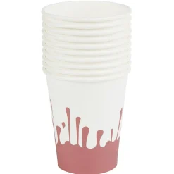 Gobelet en carton Halloween motif sang coulant 25cl x10-Gifi Online