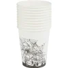 Gobelet en carton Halloween motif toile et fantôme 25cl x10-Gifi Outlet