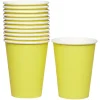 Gobelet en carton jaune 36 cl x12-Gifi Best