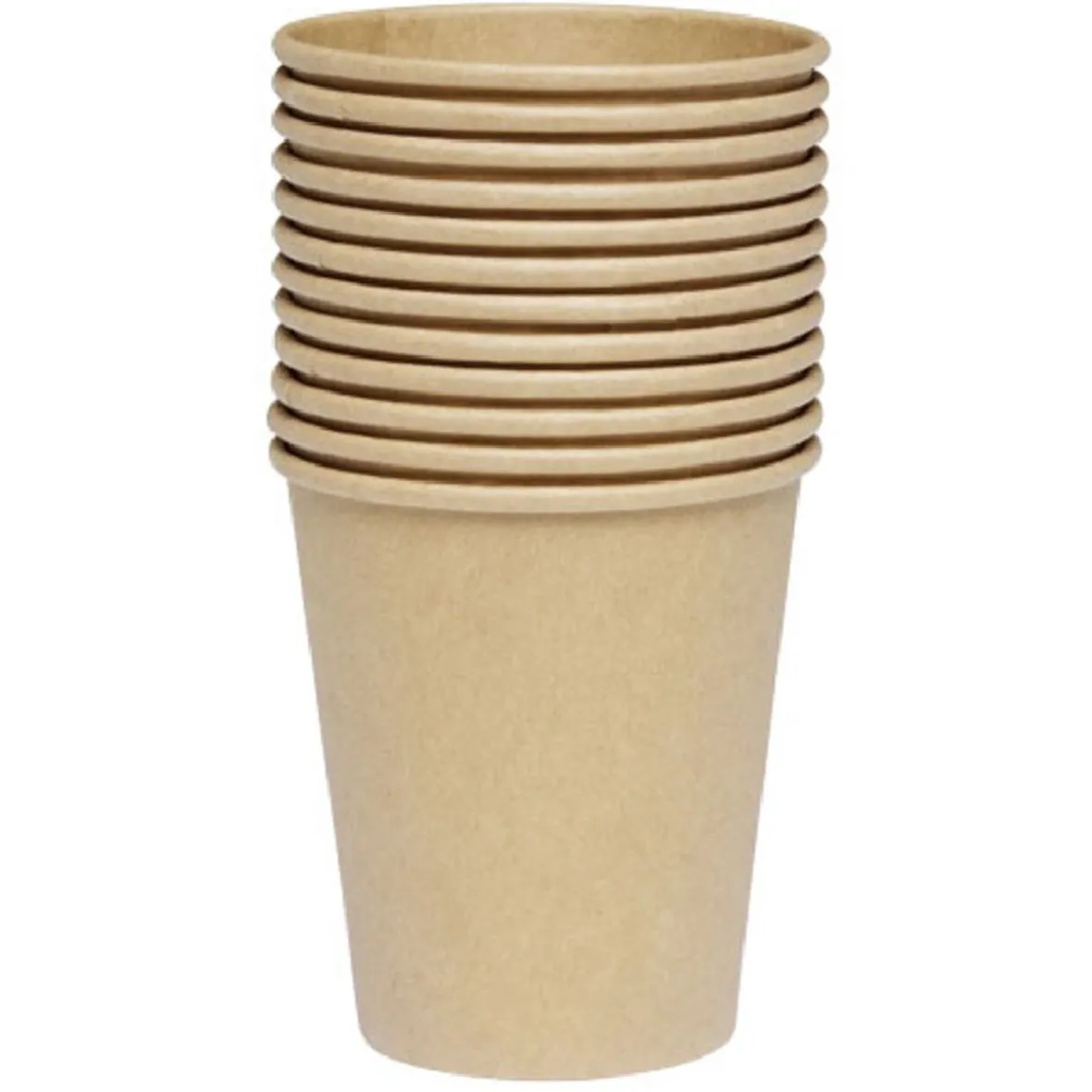 Gobelet en carton kraft marron 24 cl x12-Gifi Outlet