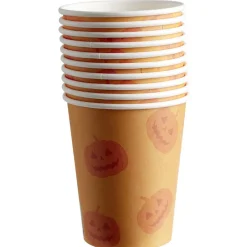 Gobelet en carton motif citrouille 25cl x10-Gifi Sale
