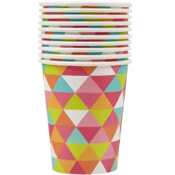 Gobelet en carton motif tangram x10-Gifi Discount