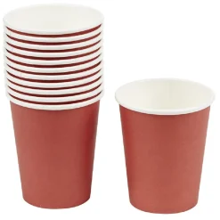 Gobelet en carton orange 25cl x12-Gifi