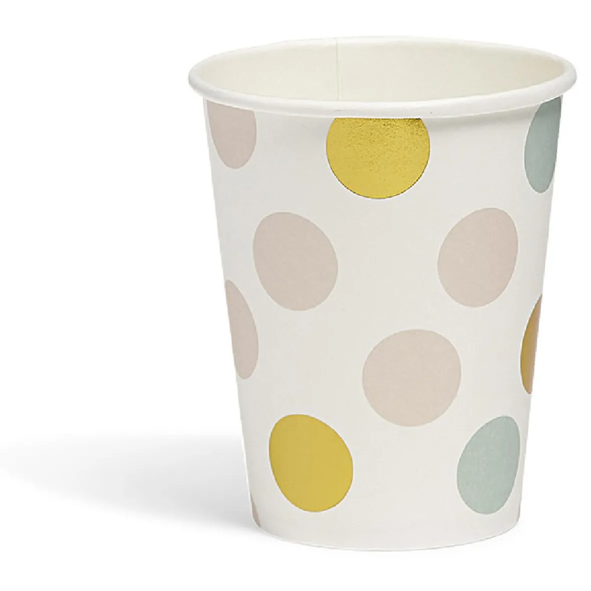 Gobelet en carton rose, vert et doré à poids x 8-Gifi New