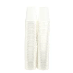 Gobelet en carton uni blanc 18 cl x100-Gifi Online
