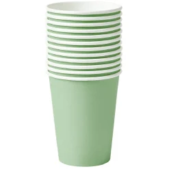 Gobelet en carton vert 25cl x12-Gifi Clearance