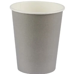 Gobelet gris clair en carton 25 cl x12-Gifi Outlet