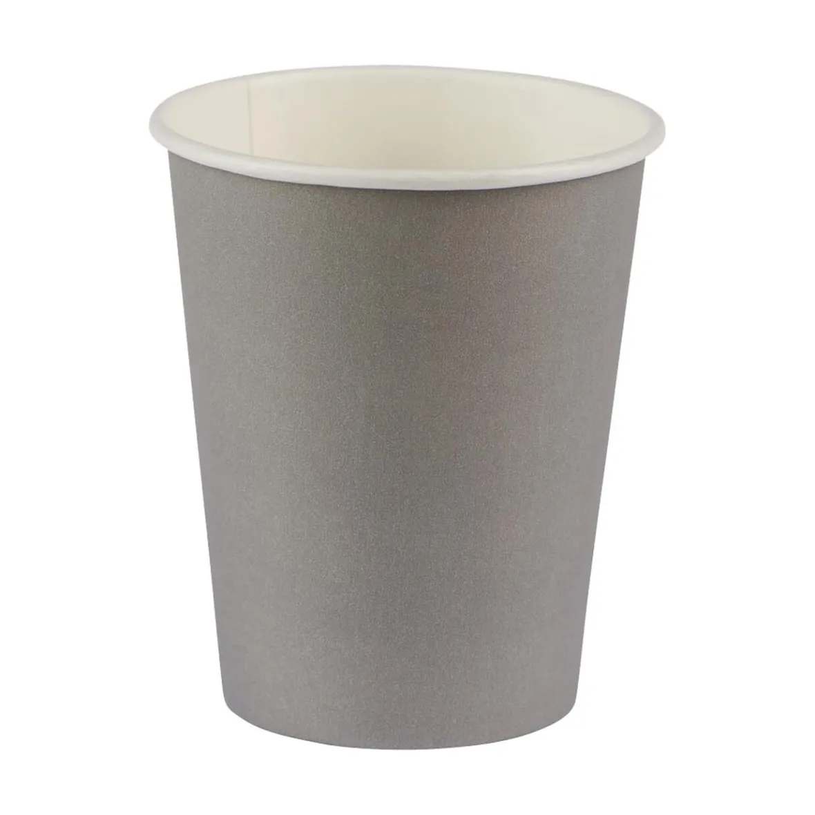 Gobelet gris clair en carton 25 cl x12-Gifi Outlet