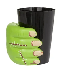 Gobelet Halloween main zombie noir et vert-Gifi Sale