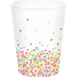 Gobelet jetable design confettis multicolores x10-Gifi Discount