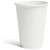 Gobelet jetable en carton uni blanc x50-Gifi Outlet