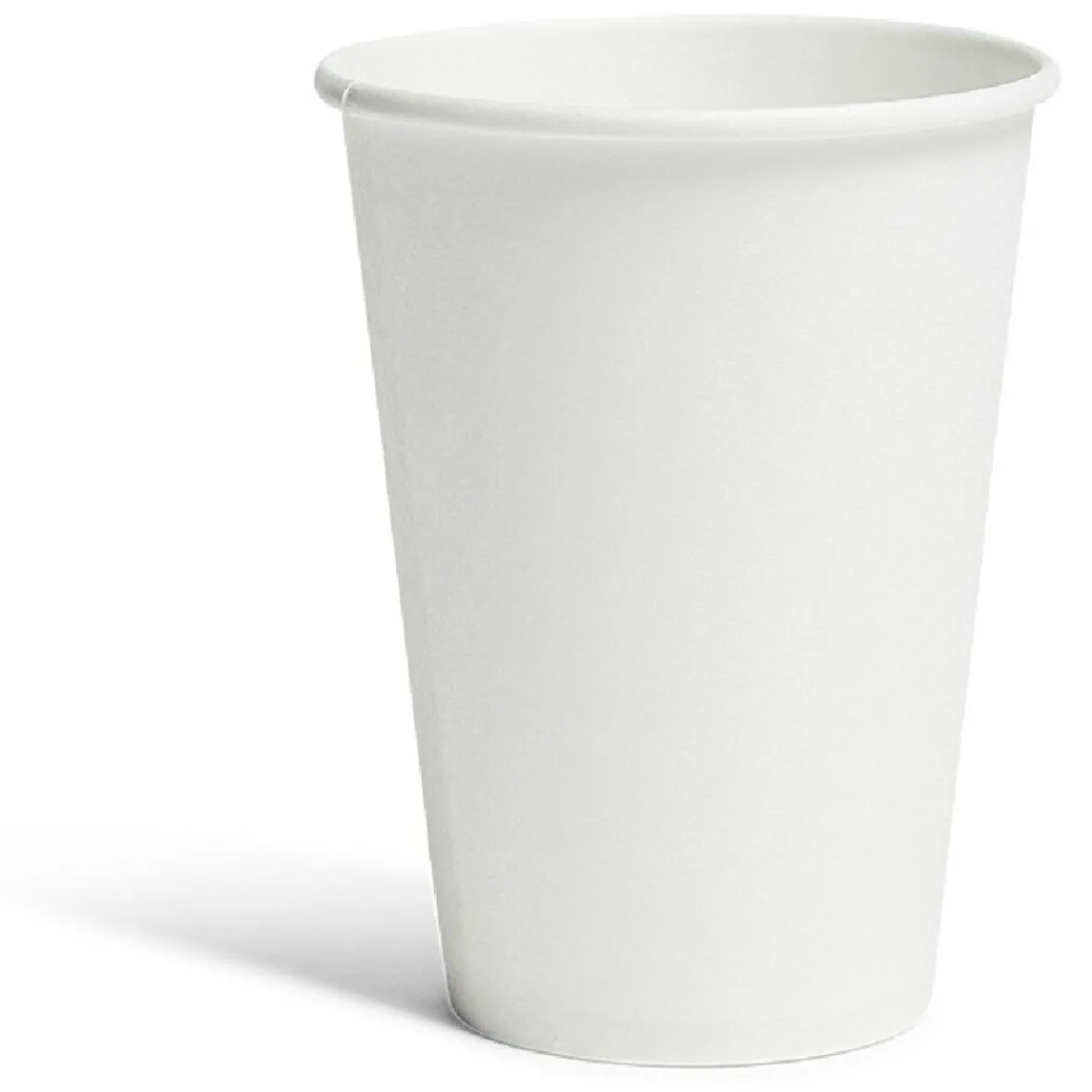 Gobelet jetable en carton uni blanc x50-Gifi Outlet
