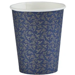 Gobelet jetable motif colibri bleu et or 25 cl x10-Gifi Outlet