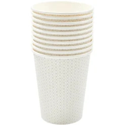 Gobelet jetable motif losange gris et blanc 25 cl x10-Gifi Online