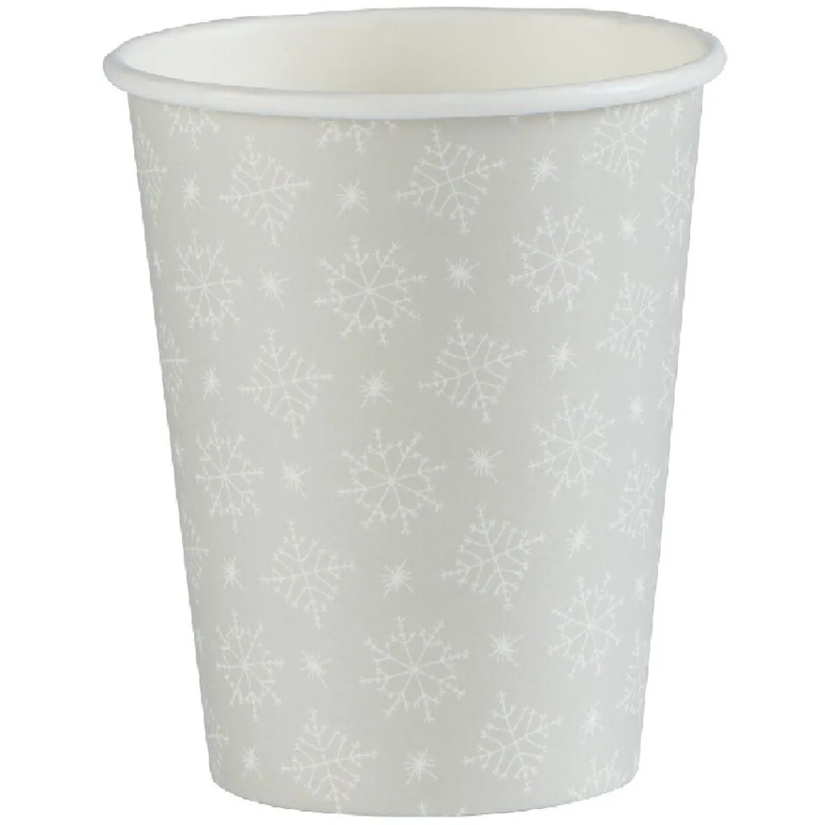 Gobelet jetable Noël motif flocon blanc et beige 25 cl x10-Gifi Sale