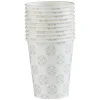 Gobelet jetable Noël motif flocon beige et gris 25 cl x10-Gifi Outlet