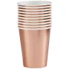 Gobelet jetable uni rose doré 25 cl x10-Gifi Sale