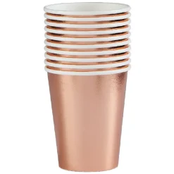 Gobelet jetable uni rose doré 25 cl x10-Gifi Sale