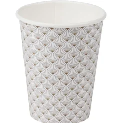 Gobelet motif feuille x10-Gifi New