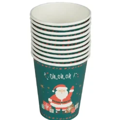 Gobelet motif Père Noël x10-Gifi Best