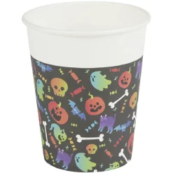 Gobelet papier Halloween Ø7,5cm x6-Gifi Hot